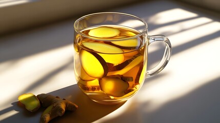 Ginger Tea: Sliced Roots Brewed Delightfully