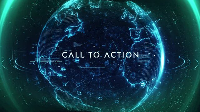Digital Data Particle Earth CALL TO ACTION