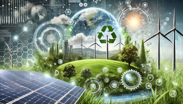 Tech innovations promoting sustainability and eco-friendly solutions for a cleaner future.