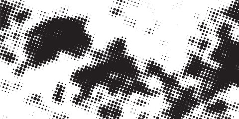 Halftone Dots Background. Grunge Distressed Overlay. Fade Abstract Pattern. Pop-art Texture. Vector illustration