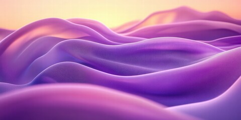Fototapeta premium Abstract representation of flowing waves in soft purple hues, evoking tranquility and beauty.