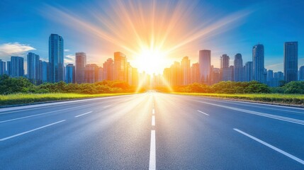 Unbearable Heat and Bright Light Over City Streets