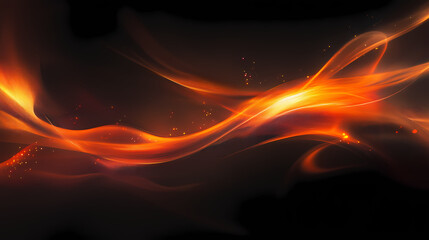 Blurry image of a dark background with orange lights. Wraithlike. Illustration