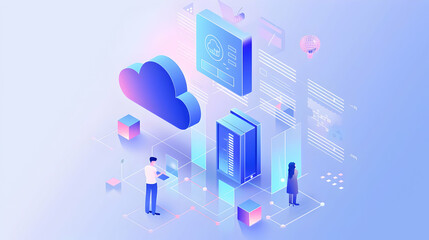 Fototapeta premium business people on abstract background