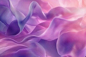 Obraz premium Abstract flowing fabric in soft pastel colors creates a serene and calming visual effect.