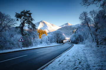 The A82 mear Crainlarich