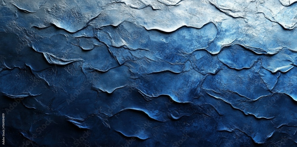 Poster abstract textured surface resembling deep water or a dark ocean.