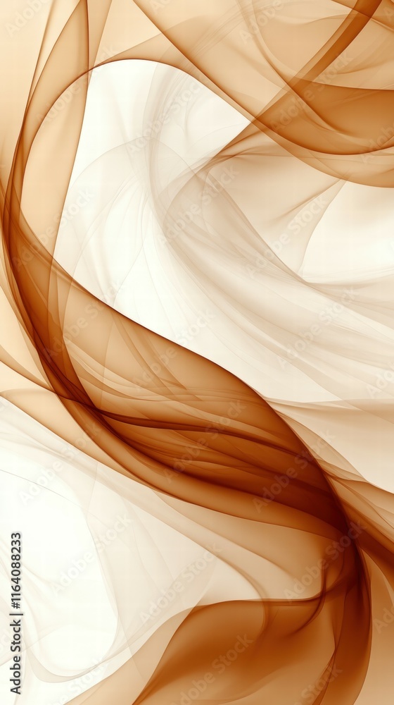 Poster abstract waves of warm colors creating a soothing, fluid background.