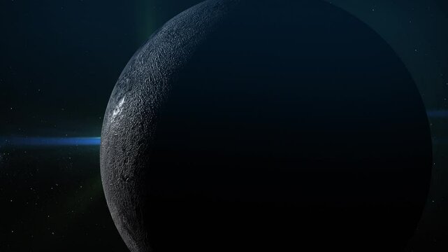  4K Eris Planet in Deep Space