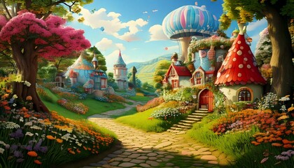 Generated fairy tale land fairy tale land