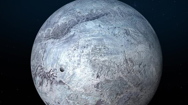 4K Eris Planet with Epic Sun