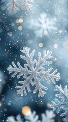 Fototapeta premium snowfall sparkle wallpaper