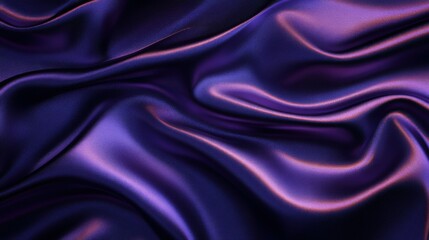 Obraz premium A smooth, flowing fabric texture in deep purple tones, evoking luxury and elegance.