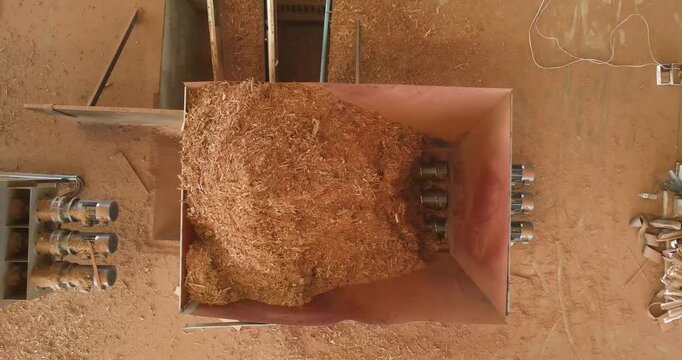 Woodchip Loader in Biomass Processing Plant