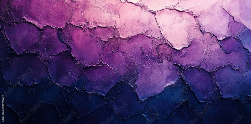 Poster abstract textured background in shades of purple and blue, evoking a calm atmosphere.
