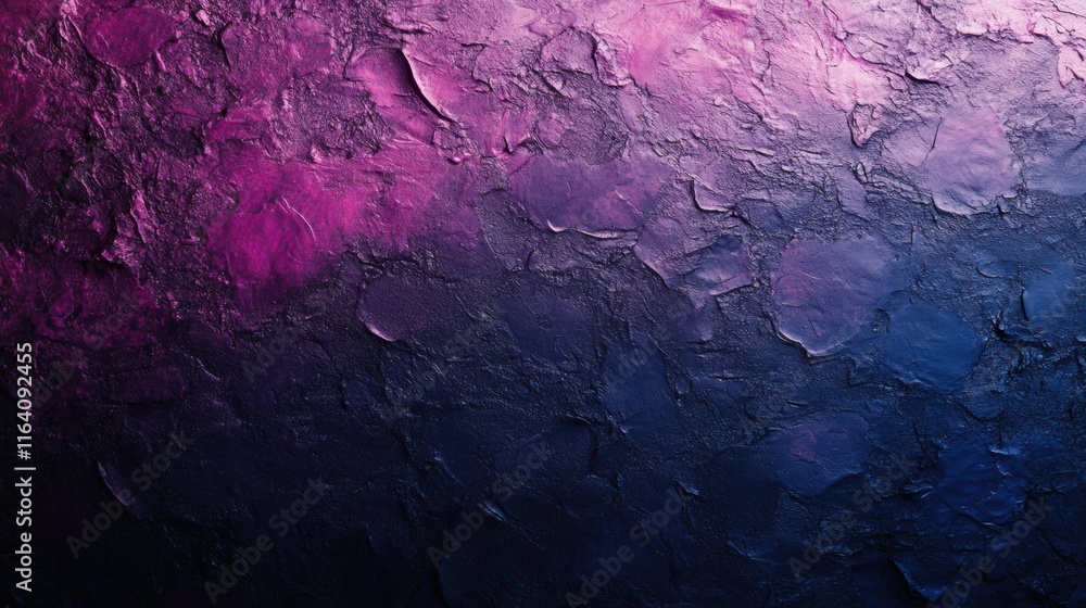Poster abstract textured background with a gradient of purple and blue hues.