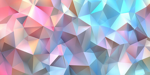 Fototapeta premium 3D clean and modern background design, pastel colors ,baby blue, triangles, with subtle gradients and soft shadows. social media posts