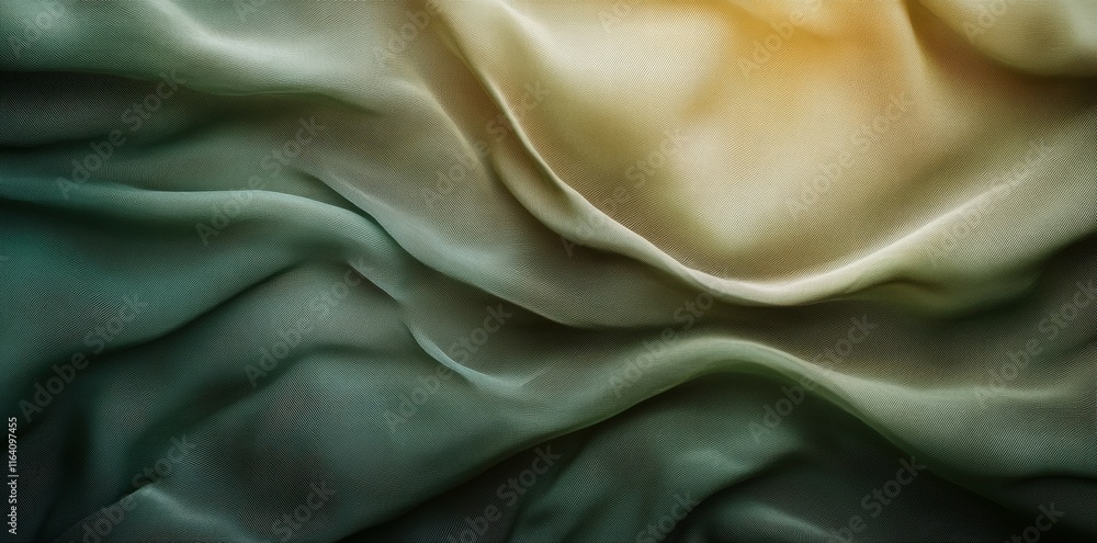 Poster A close-up of flowing fabric showcasing soft textures and gradients of color.