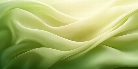 Obraz premium Soft green fabric drapes create a serene and calming visual effect.