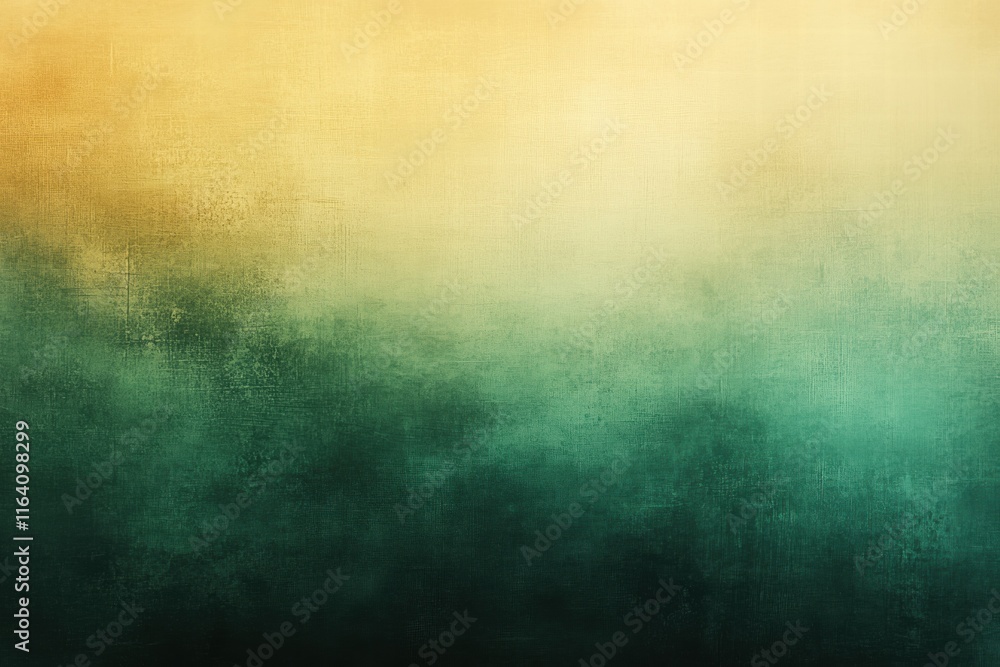 Poster a textured gradient background transitioning from warm yellow to deep teal.