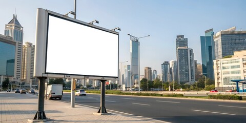 Fototapeta premium Blank Billboard Mockup