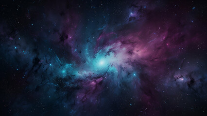 Fototapeta premium Spiral Galaxy with Twinkling Stars in the Background: A Cosmic Journey Through the Vast Universe