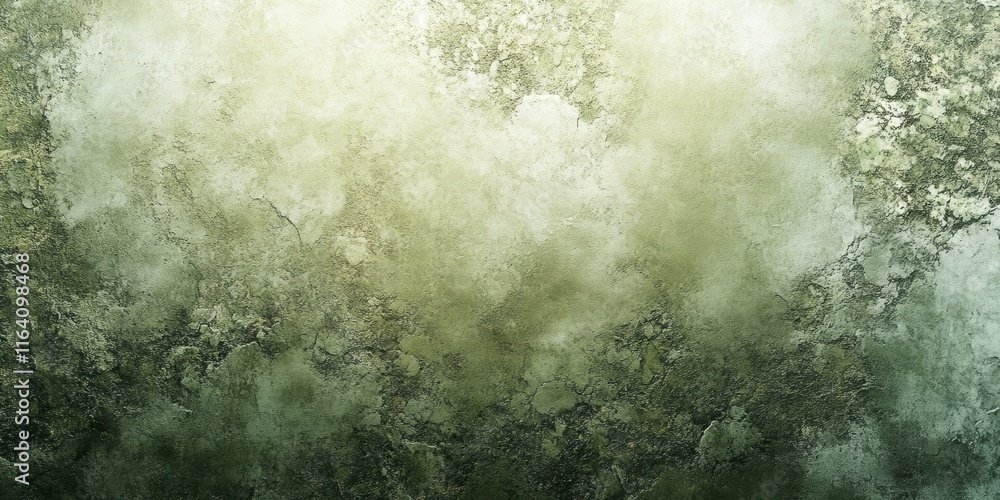 Poster abstract textured background with soft green hues and organic patterns.