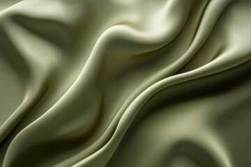 Obraz premium A close-up of smooth, flowing fabric with soft folds and a muted color.
