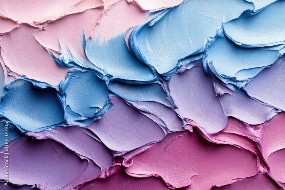Poster Abstract texture of blended pastel colors creating a visually appealing artistic design.