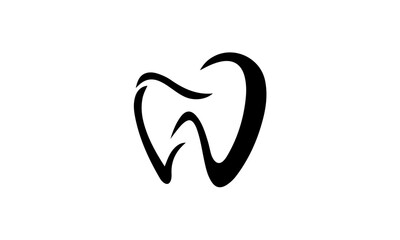 Obraz premium tooth icon on white