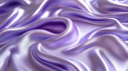 Obraz premium A close-up of flowing purple satin fabric, showcasing its smooth texture and sheen.
