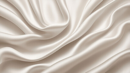 White silk with natural wrinkles, offering a soft matte finish. The relaxed texture and gentle shadows enhance its refined, understated beauty.