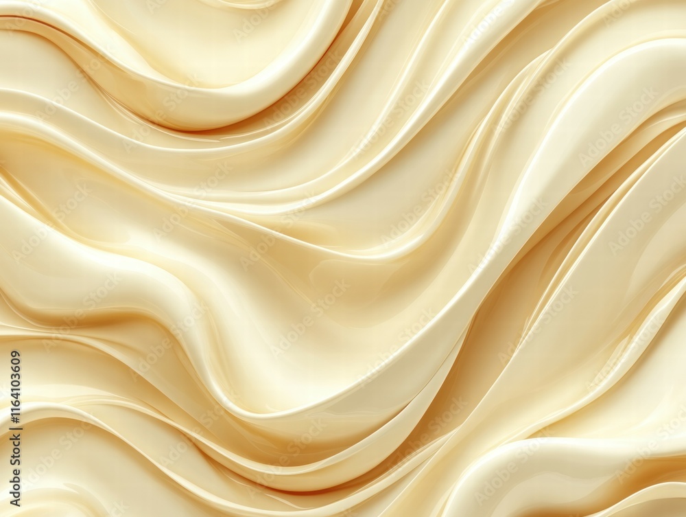 Aufkleber Smooth, flowing cream-colored fabric texture creating a sense of elegance and softness.