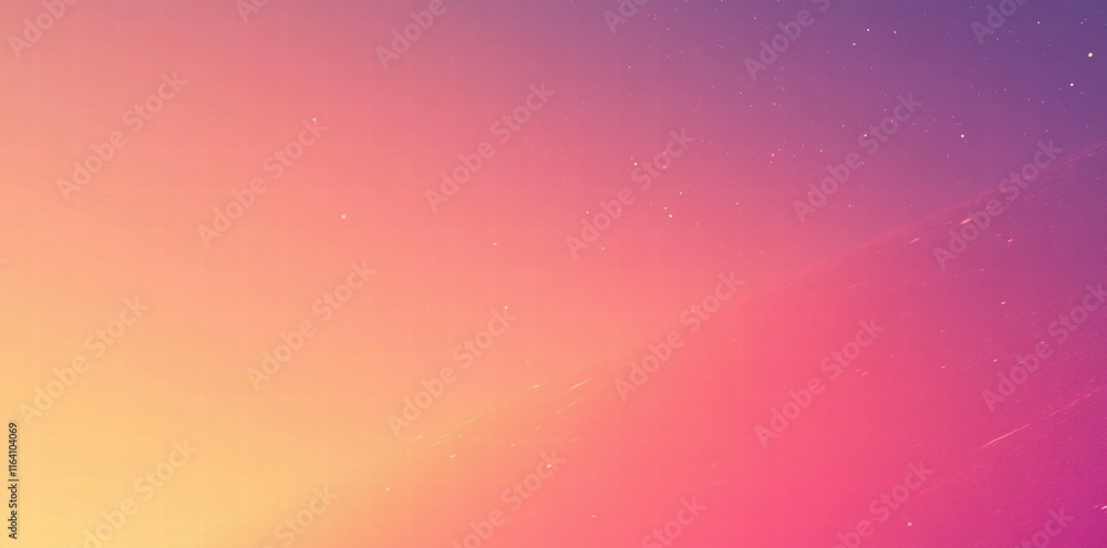 Poster A vibrant gradient background transitioning from pink to orange with subtle texture.