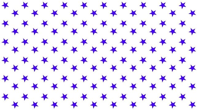 star pattern rotation animation isolated white screen.