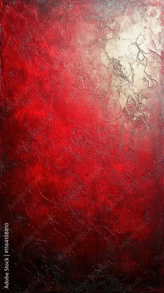 Poster abstract artwork featuring a textured red and white gradient background.