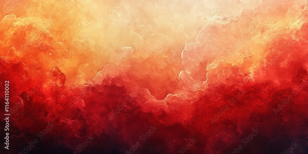 Poster a vibrant abstract representation of clouds and colors, evoking emotion and imagination.