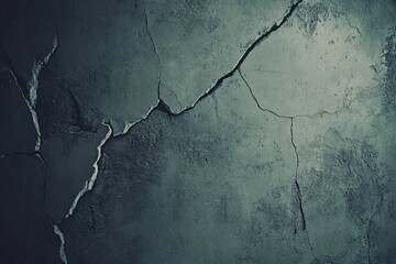 Cracked Dark Textured Wall Surface With Fine Details and Unique Patterns