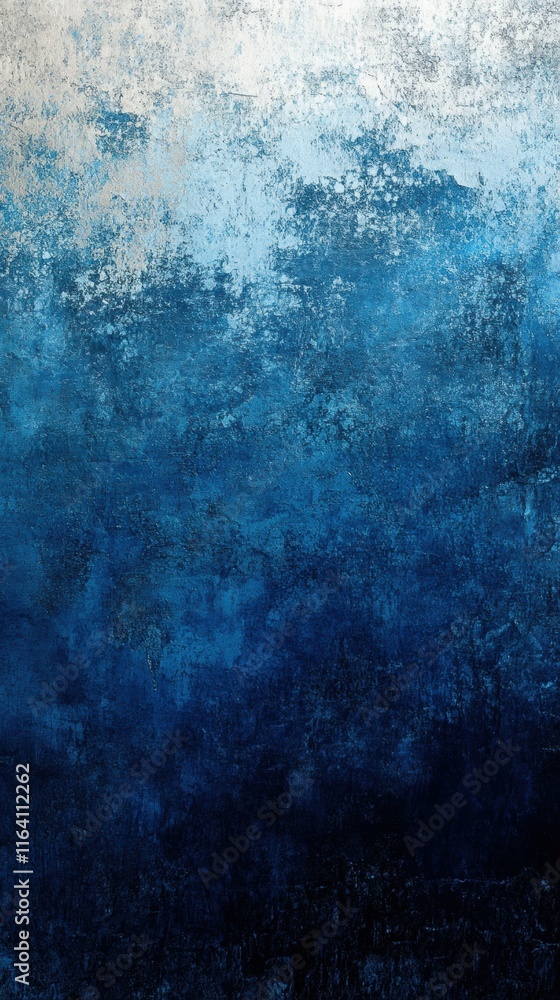 Poster a textured blue abstract background evoking calmness and depth.