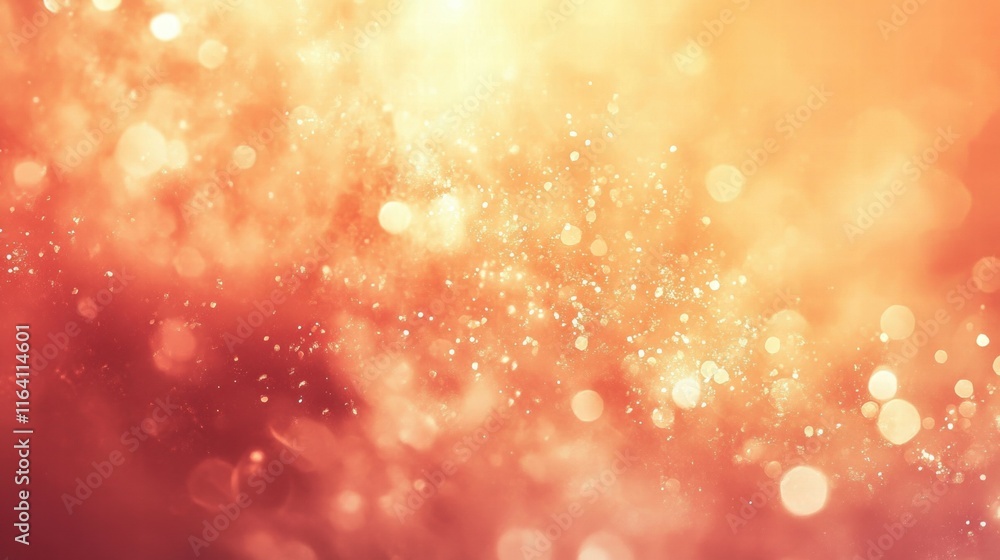 Poster A vibrant abstract background with soft bokeh effects in warm tones.