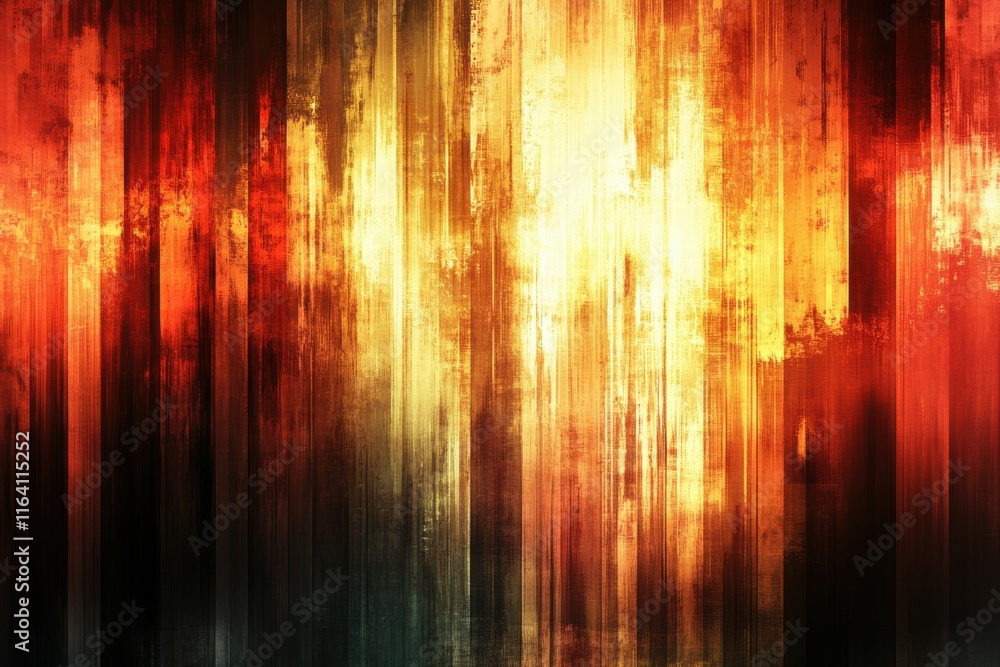 Aufkleber Abstract vertical lines in warm colors create a dynamic, energetic visual effect.