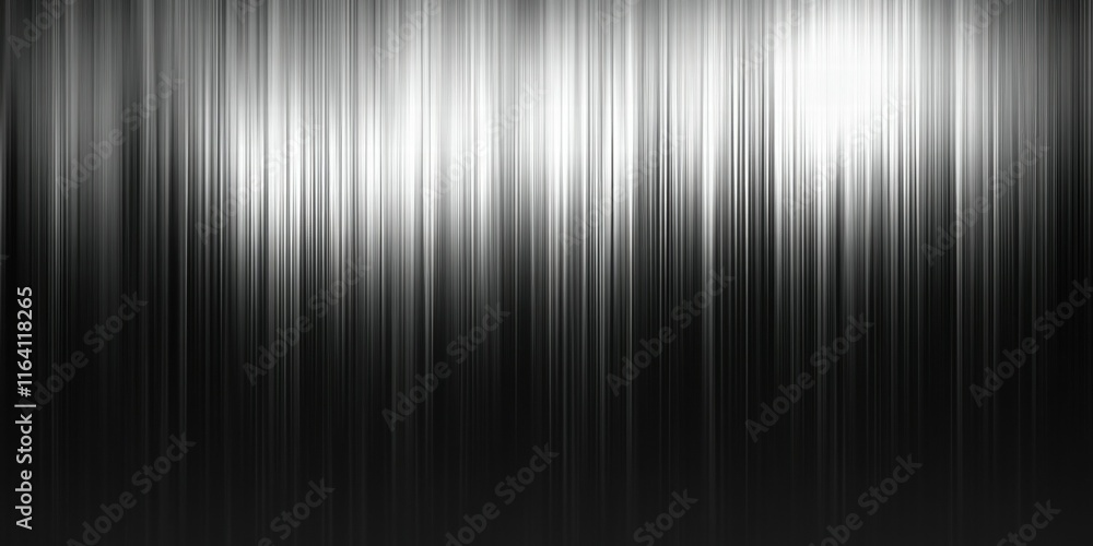 Poster A smooth gradient of black and white with vertical lines, creating a sleek, modern aesthetic.
