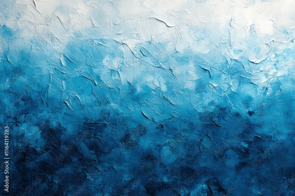Poster abstract blue textured background with varying shades and brush strokes.