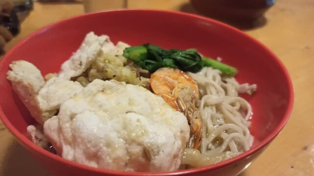 Acehnese typical chicken noodles