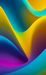 A colorful abstract background with wavy lines.