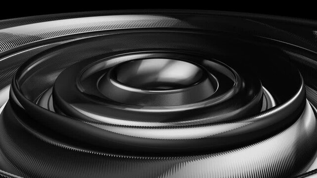 4K Abstract Chrome Hole Background v2