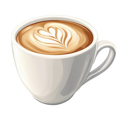 Steaming Cup of Coffee with Rustic Wooden Background and Coffee Beans
