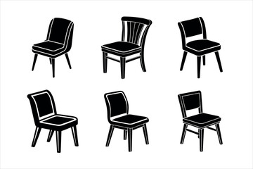 Six Simple Wood Chair Silhouettes for Interior Design
