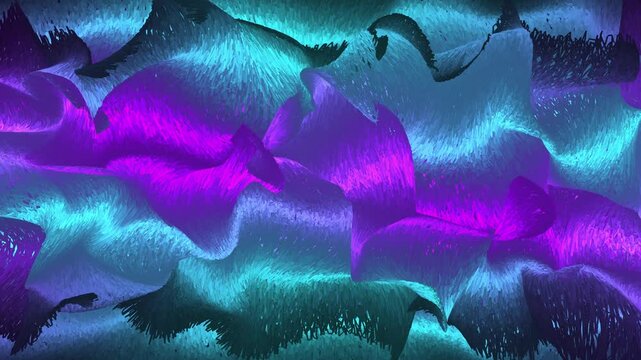 Abstract Waves Background Seamless Loop v2