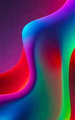 A colorful abstract background with wavy lines.
